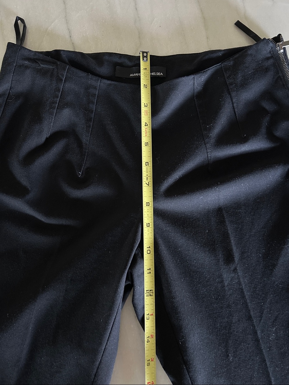 Amanda & Chelsea Black Side Zip Straight Leg Pant - Picture 6 of 9
